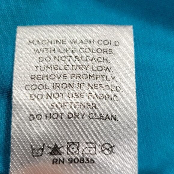 🧡Mi Falcon Blue Short Sleeve Athletic Shirt Large - Picture 9 of 10